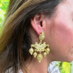 Pendientes de tembladeras de almendra