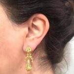 Pendientes de Calabaza con Lazo Pequeños