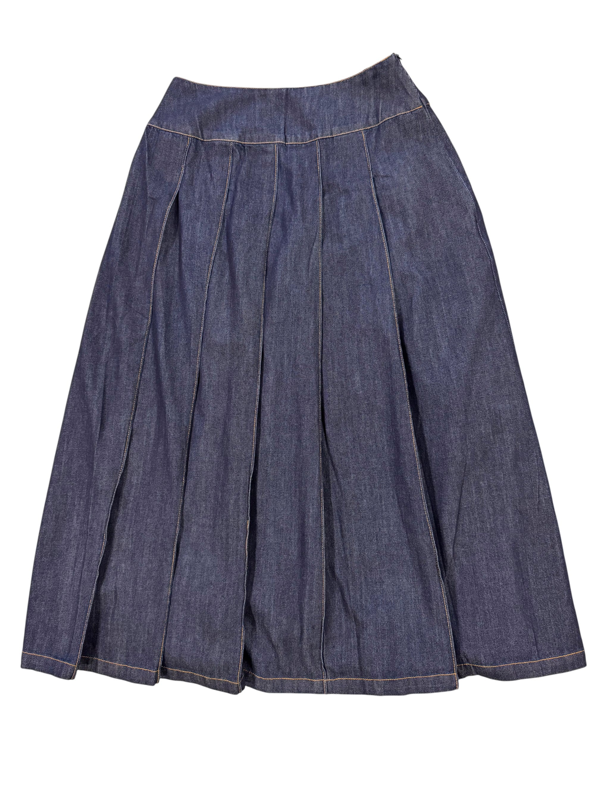 Falda Denim Tablas