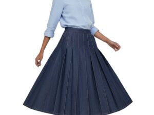 Falda Denim Tablas sancha tradicion popular badajoz moda mujer