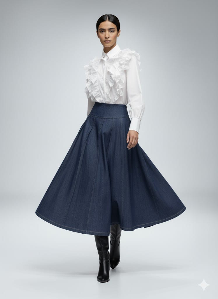 CAMISA VOLANTES BLANCA REALIZADA EN NUESTROS TALLERES PROPIOS SANCHA TRADICION POPULAR DE BADAJOZ